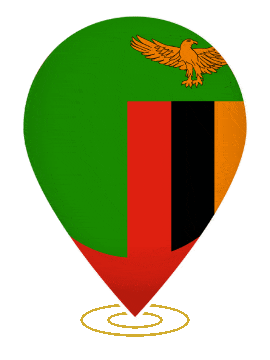 Zambia Drop Pin Ring animated flag GIF