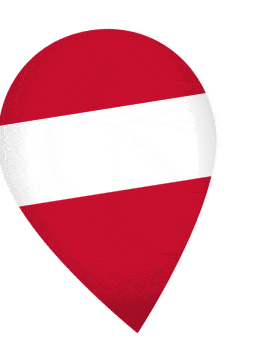 Austria Drop Pin Wobble animated flag GIF