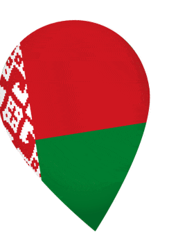 Belarus Drop Pin Wobble animated flag GIF