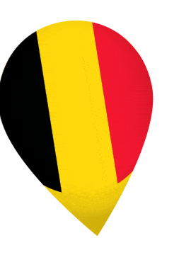 Belgium Drop Pin Wobble animated flag GIF