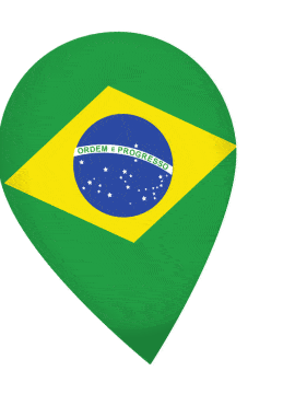 Brazil Drop Pin Wobble animated flag GIF