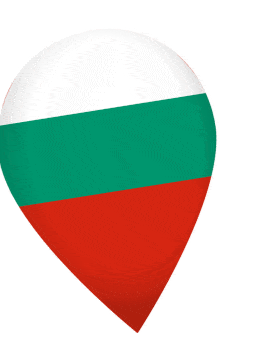 Bulgaria Drop Pin Wobble animated flag GIF