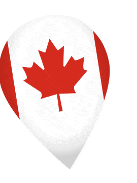 Canada Drop Pin Wobble animated flag GIF