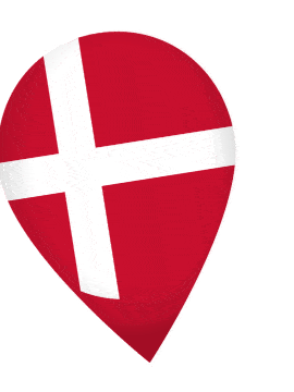Denmark Drop Pin Wobble animated flag GIF