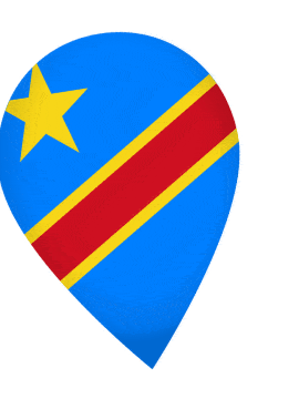 Dr Congo Drop Pin Wobble animated flag GIF