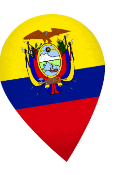 Ecuador Drop Pin Wobble animated flag GIF
