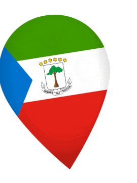 Equatorial Guinea Drop Pin Wobble animated flag GIF