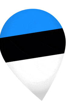 Estonia Drop Pin Wobble animated flag GIF
