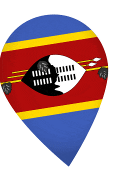 Eswatini Drop Pin Wobble animated flag GIF