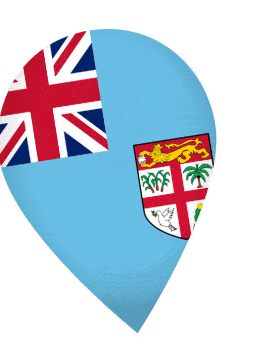Fiji Drop Pin Wobble animated flag GIF