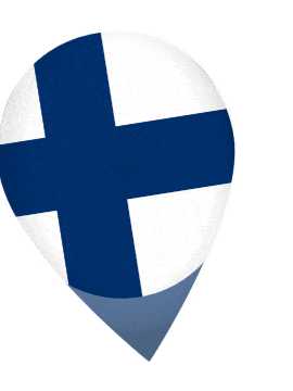Finland Drop Pin Wobble animated flag GIF
