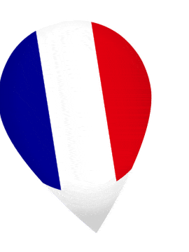 France Drop Pin Wobble animated flag GIF