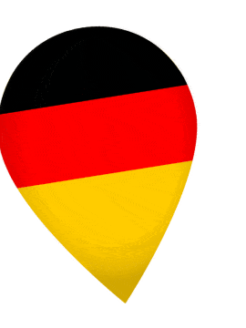 Germany Drop Pin Wobble animated flag GIF
