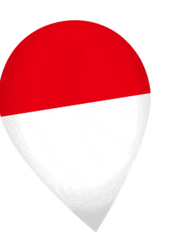 Indonesia Drop Pin Wobble animated flag GIF