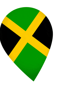 Jamaica Drop Pin Wobble animated flag GIF