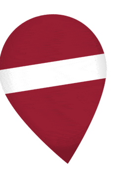 Latvia Drop Pin Wobble animated flag GIF