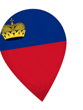 Liechtenstein Drop Pin Wobble animated flag GIF