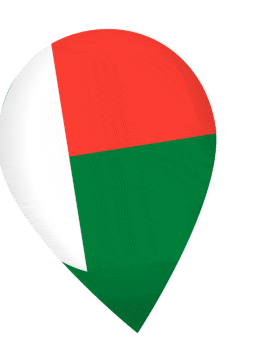 Madagascar Drop Pin Wobble animated flag GIF