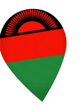 Malawi Drop Pin Wobble animated flag GIF