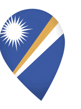 Marshall Islands Drop Pin Wobble animated flag GIF