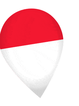 Monaco Drop Pin Wobble animated flag GIF