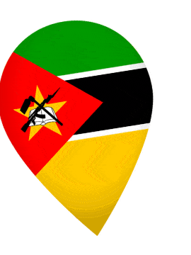 Mozambique Drop Pin Wobble animated flag GIF