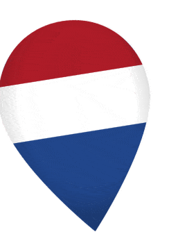 Netherlands Drop Pin Wobble animated flag GIF