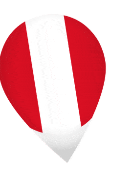 Peru Drop Pin Wobble animated flag GIF