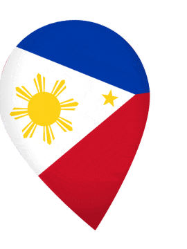 Philippines Drop Pin Wobble animated flag GIF