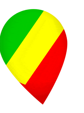 Republic Of The Congo Drop Pin Wobble animated flag GIF