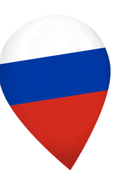 Russia Drop Pin Wobble animated flag GIF