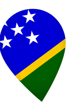 Solomon Islands Drop Pin Wobble animated flag GIF