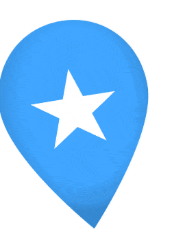 Somalia Drop Pin Wobble animated flag GIF
