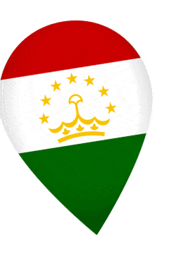 Tajikistan Drop Pin Wobble animated flag GIF