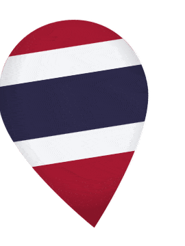 Thailand Drop Pin Wobble animated flag GIF