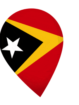 Timor Leste Drop Pin Wobble animated flag GIF