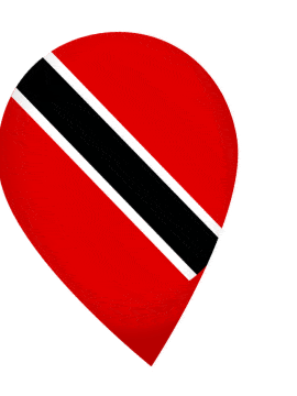 Trinidad And Tobago Drop Pin Wobble animated flag GIF