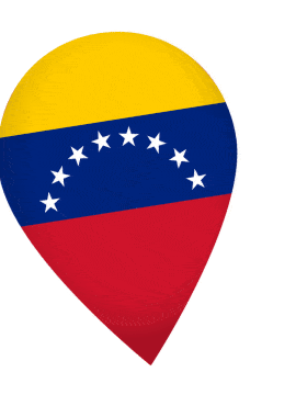Venezuela Drop Pin Wobble animated flag GIF