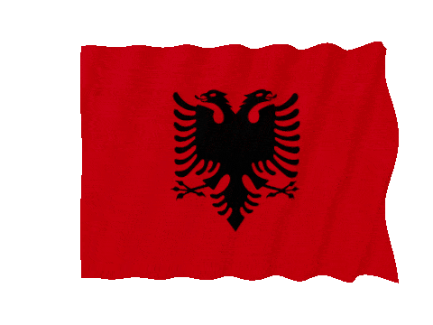 Albania Fast Wave animated flag GIF