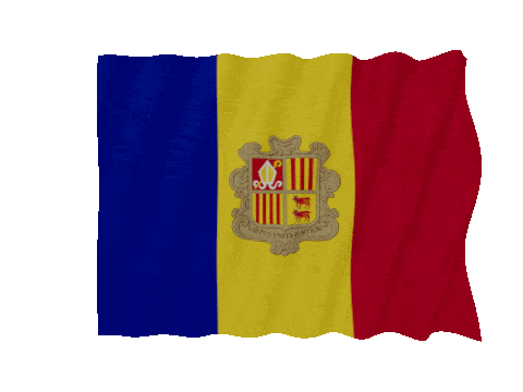 Andorra Fast Wave animated flag GIF
