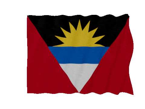 Antigua And Barbuda Fast Wave animated flag GIF