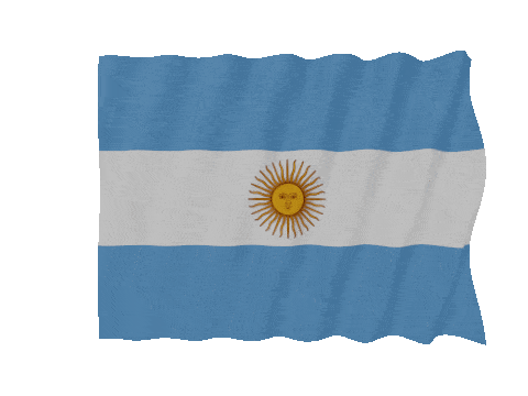 Argentina Fast Wave animated flag GIF