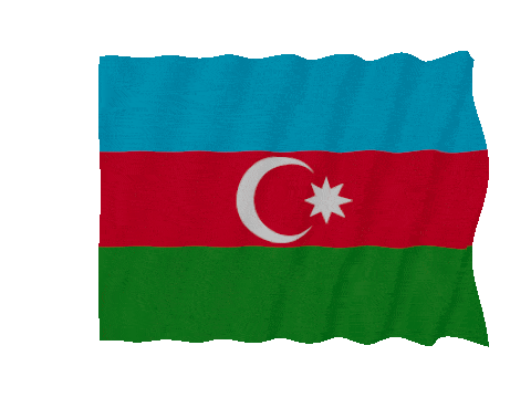Azerbaijan Fast Wave animated flag GIF