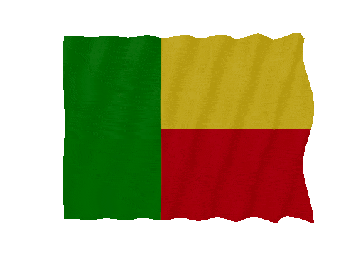 Benin Fast Wave animated flag GIF