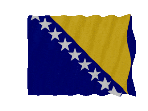 Bosnia And Herzegovina Fast Wave animated flag GIF