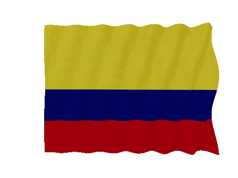Colombia Fast Wave animated flag GIF