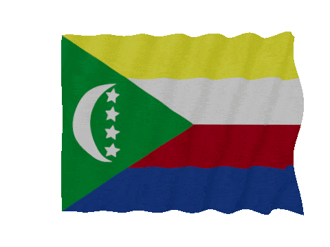 Comoros Fast Wave animated flag GIF