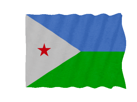 Djibouti Fast Wave animated flag GIF