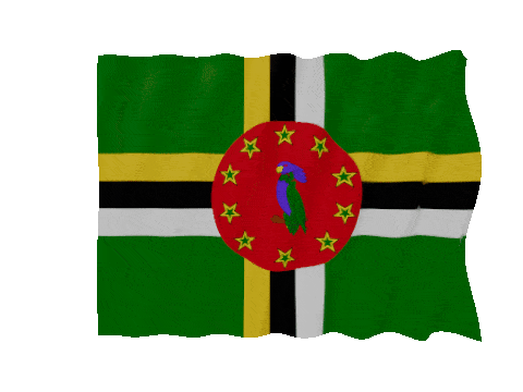 Dominica Fast Wave animated flag GIF