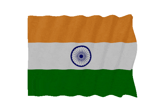 India Fast Wave animated flag GIF